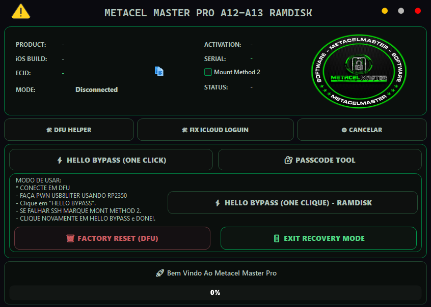 Metacel Master A12-A13 Ramdisk